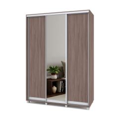 РОЛАНД Шкаф-купе с зеркалом Шимо темный (450*1600) Р462 в Елабуге - elabuga.mebel24.online | фото 2