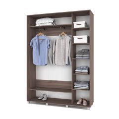 РОЛАНД Шкаф-купе с зеркалом Шимо темный (450*1600) Р462 в Елабуге - elabuga.mebel24.online | фото 3