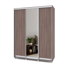 РОЛАНД Шкаф-купе с зеркалом Шимо темный (450*1700) Р472 в Елабуге - elabuga.mebel24.online | фото