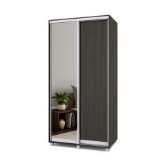РОЛАНД Шкаф-купе с зеркалом Венге (450*1100) Р412 в Елабуге - elabuga.mebel24.online | фото
