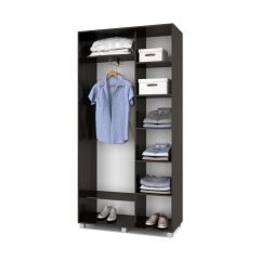 РОЛАНД Шкаф-купе с зеркалом Венге (450*1100) Р412 в Елабуге - elabuga.mebel24.online | фото 2