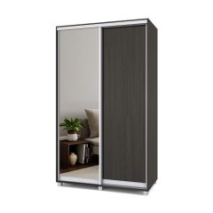 РОЛАНД Шкаф-купе с зеркалом Венге (450*1300) Р432 в Елабуге - elabuga.mebel24.online | фото 2