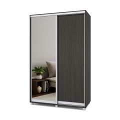 РОЛАНД Шкаф-купе с зеркалом Венге (450*1400) Р442 в Елабуге - elabuga.mebel24.online | фото 2