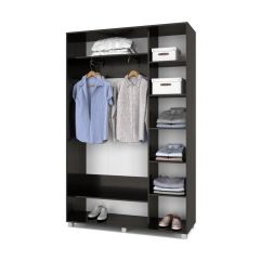 РОЛАНД Шкаф-купе с зеркалом Венге (450*1400) Р442 в Елабуге - elabuga.mebel24.online | фото 3
