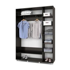 РОЛАНД Шкаф-купе с зеркалом Венге (450*1600) Р462 в Елабуге - elabuga.mebel24.online | фото 3