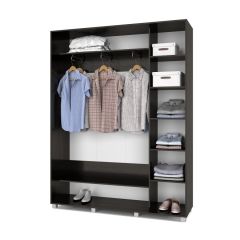 РОЛАНД Шкаф-купе с зеркалом Венге (450*1700) Р472 в Елабуге - elabuga.mebel24.online | фото 3