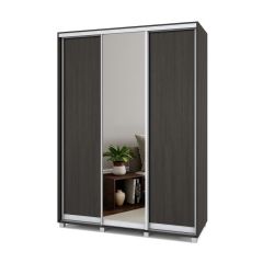 РОЛАНД Шкаф-купе с зеркалом Венге (600*1700) Р672 в Елабуге - elabuga.mebel24.online | фото