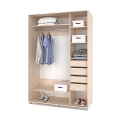 РОЛАНД Шкаф-купе зеркалом Млечный дуб (600*1500) Р652 в Елабуге - elabuga.mebel24.online | фото 4
