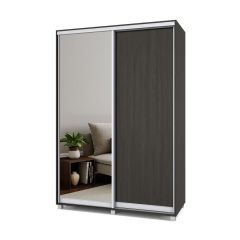 РОЛАНД Шкаф-купе с зеркалом Венге (600*1500) Р652 в Елабуге - elabuga.mebel24.online | фото