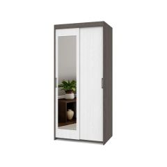 ТОМАС Шкаф-купе с зеркалом Анкор темный/светлый Т22 в Елабуге - elabuga.mebel24.online | фото