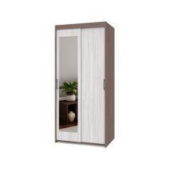ТОМАС Шкаф-купе с зеркалом Шимо темный/светлый Т22 в Елабуге - elabuga.mebel24.online | фото