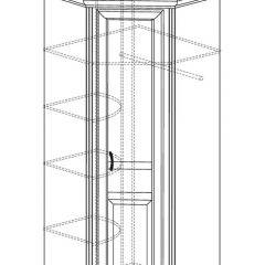 Шкаф угловой №562 "Алиса" (угол 875*875) в Елабуге - elabuga.mebel24.online | фото 2
