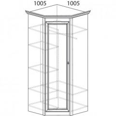 Шкаф угловой №662 "Флоренция" Фасад глухой (угол 1005*1005) Дуб оксфорд в Елабуге - elabuga.mebel24.online | фото 2
