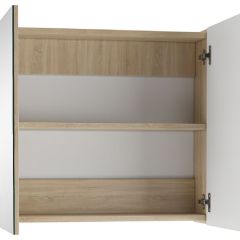 Шкаф-зеркало Мечта 60 Дуб сонома АЙСБЕРГ (DM2319HZ) в Елабуге - elabuga.mebel24.online | фото 2