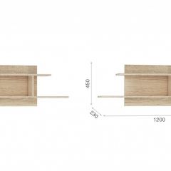 Система Стелс Полка навесная Дуб сонома в Елабуге - elabuga.mebel24.online | фото