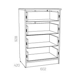 НМ 040.38 Х Комод "Оливия" в Елабуге - elabuga.mebel24.online | фото 3