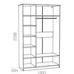 НМ 040.33 Х Шкаф для одежды "Оливия" в Елабуге - elabuga.mebel24.online | фото 3