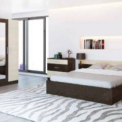 Спальный гарнитур Леси + 4-х створчатый шкаф в Елабуге - elabuga.mebel24.online | фото 3