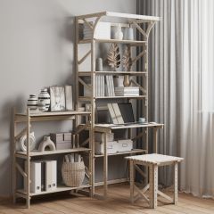 Стеллаж+стол со стойкой Конструктор Арт.СRСт2-1 в Елабуге - elabuga.mebel24.online | фото 6