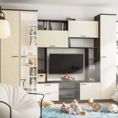Стенка Марта 11 (Венге/Беленый дуб) в Елабуге - elabuga.mebel24.online | фото