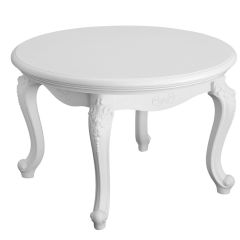 Стол журнальный круглый Мишель (белый матовый) в Елабуге - elabuga.mebel24.online | фото 2
