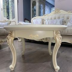 Стол журнальный круглый Мона Лиза (крем) в Елабуге - elabuga.mebel24.online | фото 3