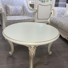 Стол журнальный круглый Мона Лиза (крем) в Елабуге - elabuga.mebel24.online | фото 2