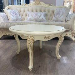 Стол журнальный круглый Мона Лиза (крем) в Елабуге - elabuga.mebel24.online | фото 4