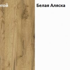 Стол компьютерный 12.74 Комфорт (Дуб Золотой CRAFT, Белая Аляска) в Елабуге - elabuga.mebel24.online | фото 4