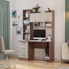 Стол компьютерный ПКС-5 Шимо темный/Шимо светлый в Елабуге - elabuga.mebel24.online | фото