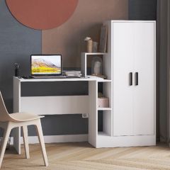 Стол компьютерный СКМ-1 ЛДСП Белый в Елабуге - elabuga.mebel24.online | фото