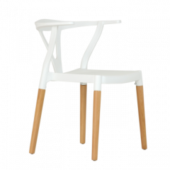 Стул Barneo N-218 Wishbone интерьерный кухонный белый в Елабуге - elabuga.mebel24.online | фото