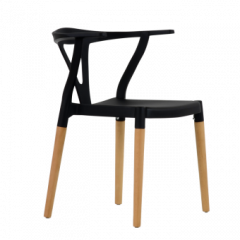 Стул Barneo N-218 Wishbone интерьерный кухонный черный в Елабуге - elabuga.mebel24.online | фото