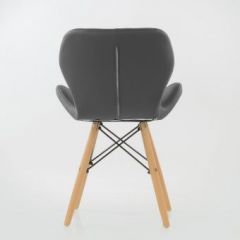 Стул Barneo N-42 Perfecto PU серый в Елабуге - elabuga.mebel24.online | фото 3