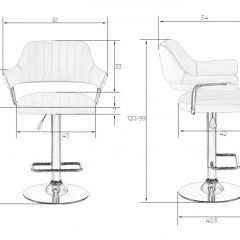 Стул барный DOBRIN CHARLY LM-5019 (белый) в Елабуге - elabuga.mebel24.online | фото 2