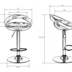 Стул барный DOBRIN DISCO LM-1010 (белый) в Елабуге - elabuga.mebel24.online | фото 2