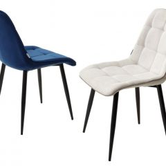 Стул CHIC BLUVEL-86 NAVY BLUE / черный каркас М-City в Елабуге - elabuga.mebel24.online | фото 2