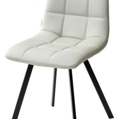 Стул CHILLI SQUARE HK017-03 светло-серый, PU/ черный каркас М-City в Елабуге - elabuga.mebel24.online | фото