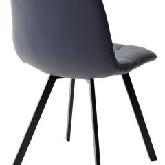 Стул CHILLI SQUARE HK017-09 серо-черничный, PU/ черный каркас М-City в Елабуге - elabuga.mebel24.online | фото 3
