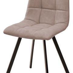 Стул CHILLI SQUARE RU-09 серо-бежевый винтаж, PU / черный каркас М-City в Елабуге - elabuga.mebel24.online | фото