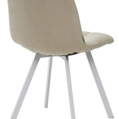 Стул CHILLI SQUARE UF860-01B бежевый, ткань/ белый каркас М-City в Елабуге - elabuga.mebel24.online | фото 2