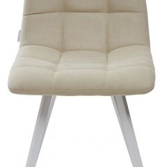 Стул CHILLI SQUARE UF860-01B бежевый, ткань/ белый каркас М-City в Елабуге - elabuga.mebel24.online | фото 3