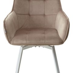Стул MAVERICK 360 град. поворот. BLUVEL-40 BEIGE/ белый каркас, М-City в Елабуге - elabuga.mebel24.online | фото 7