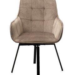 Стул MAVERICK 360 град. поворот. BLUVEL-40 BEIGE/ черный каркас, М-City в Елабуге - elabuga.mebel24.online | фото 3