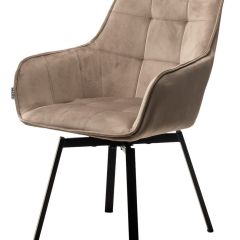 Стул MAVERICK 360 град. поворот. BLUVEL-40 BEIGE/ черный каркас, М-City в Елабуге - elabuga.mebel24.online | фото 4