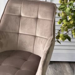 Стул MAVERICK 360 град. поворот. BLUVEL-40 BEIGE/ черный каркас, М-City в Елабуге - elabuga.mebel24.online | фото 6