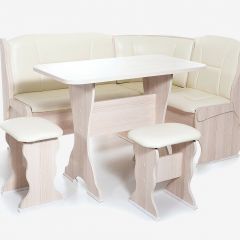 ОРХИДЕЯ Уголок кухонный (кожзам-Борнео крем) ясень в Елабуге - elabuga.mebel24.online | фото 2