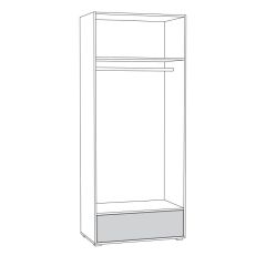 Вуди Шкаф для одежды 13.138 в Елабуге - elabuga.mebel24.online | фото 2