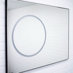 Зеркало Eclipse 100 black с подсветкой Sansa (SE1032Z) в Елабуге - elabuga.mebel24.online | фото 2