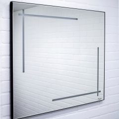 Зеркало Ray 120 black с подсветкой Sansa (SR1034Z) в Елабуге - elabuga.mebel24.online | фото 2
